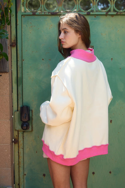 Saved By Grace Mockneck Sweatshirt