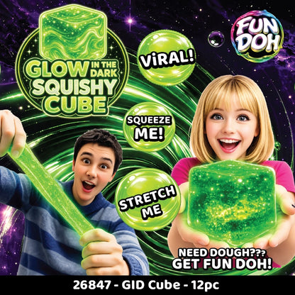 Glow In the Dark Squishy Cube