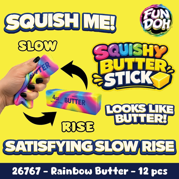 Rainbow Slow Rise Butter Squishy