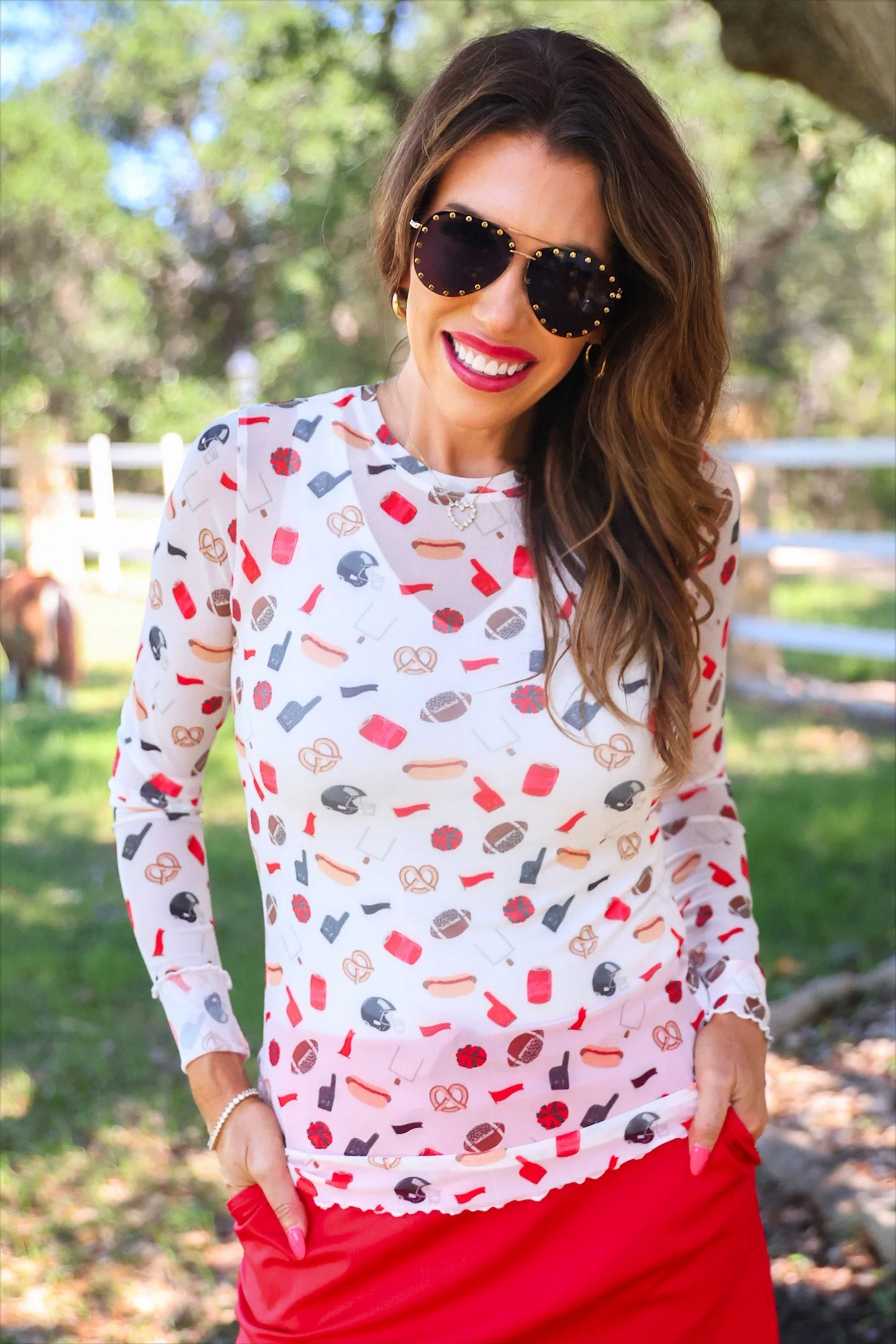 Tailgate Ready Mesh Top