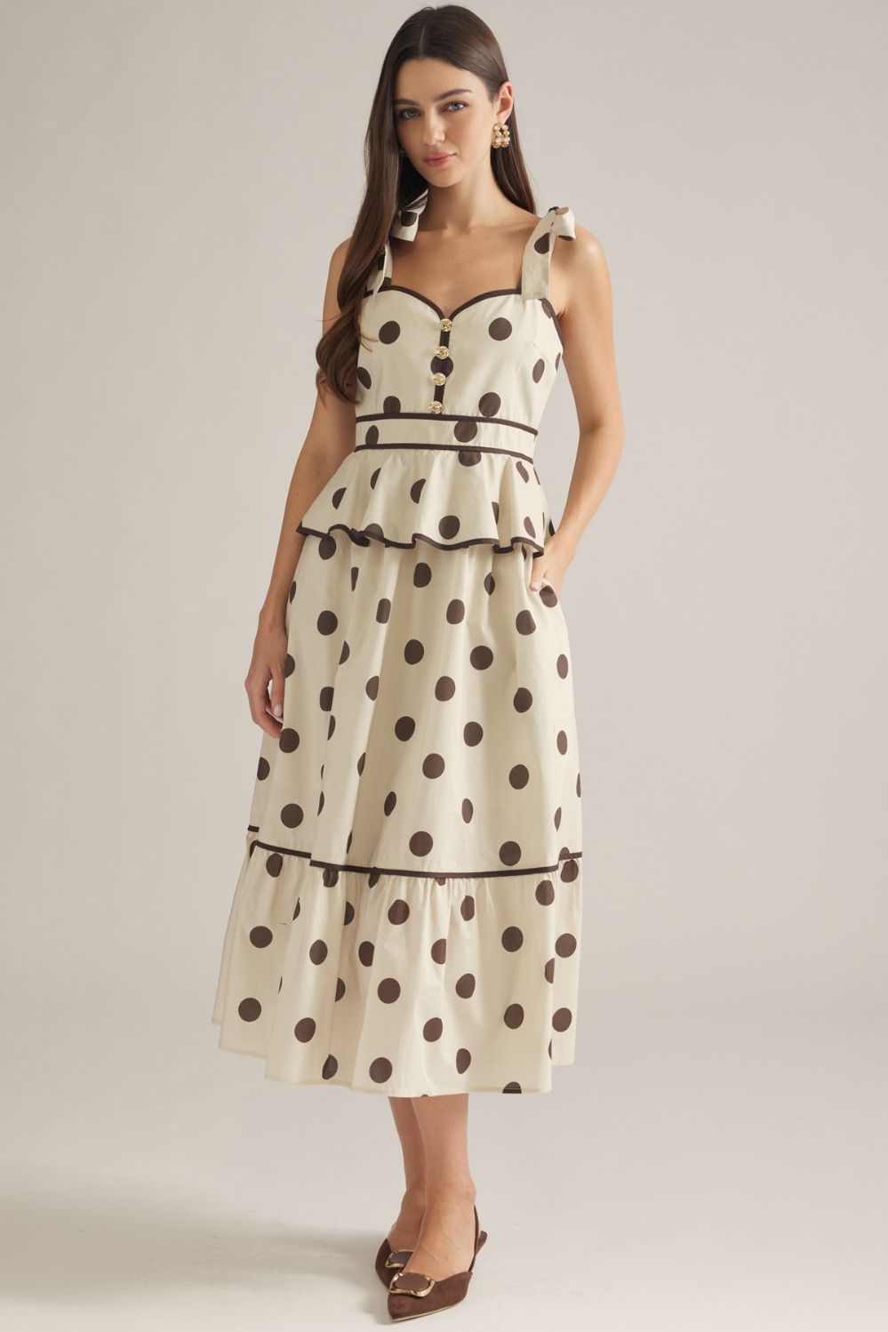 Polka Dot Promise Midi Dress