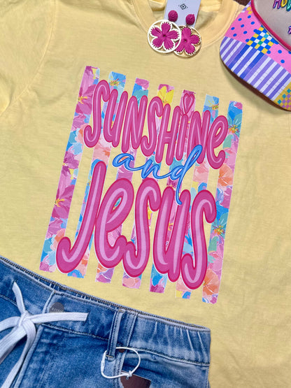 Comfort Colors "Sunshine and Jesus" T-Shirt