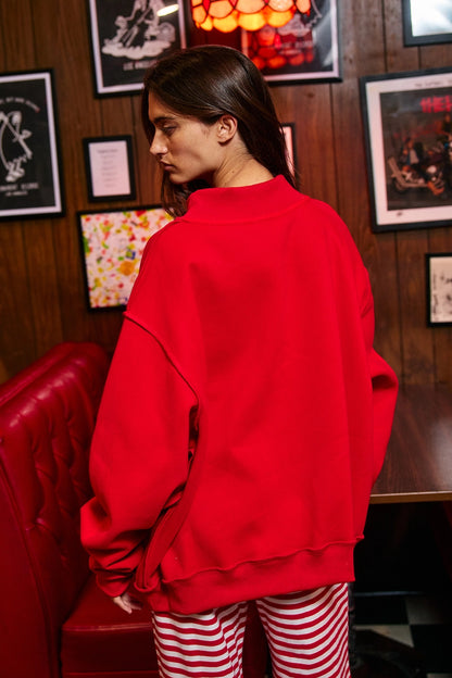 Jesus Mock Neck Sweatshirt