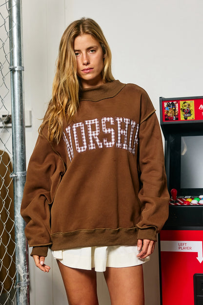 Worship Mock Neck Sweatshirt