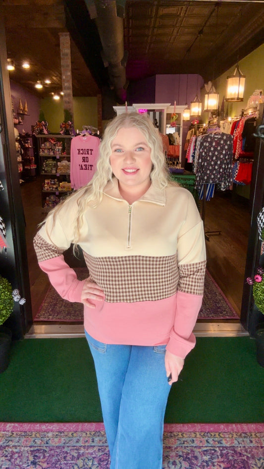 Autumn Picnic Half-Zip Pullover