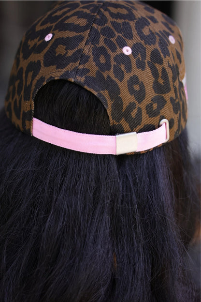 “ Coffee Please ” Leopard Print Hat