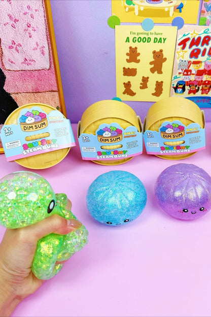 Glittery Bead Filled Dumpling Squishy