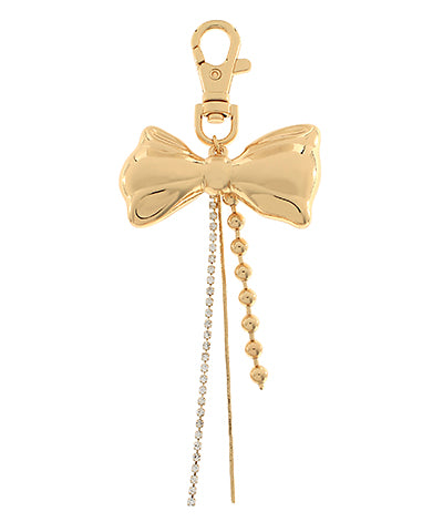 Gold Ribbon Purse Charm