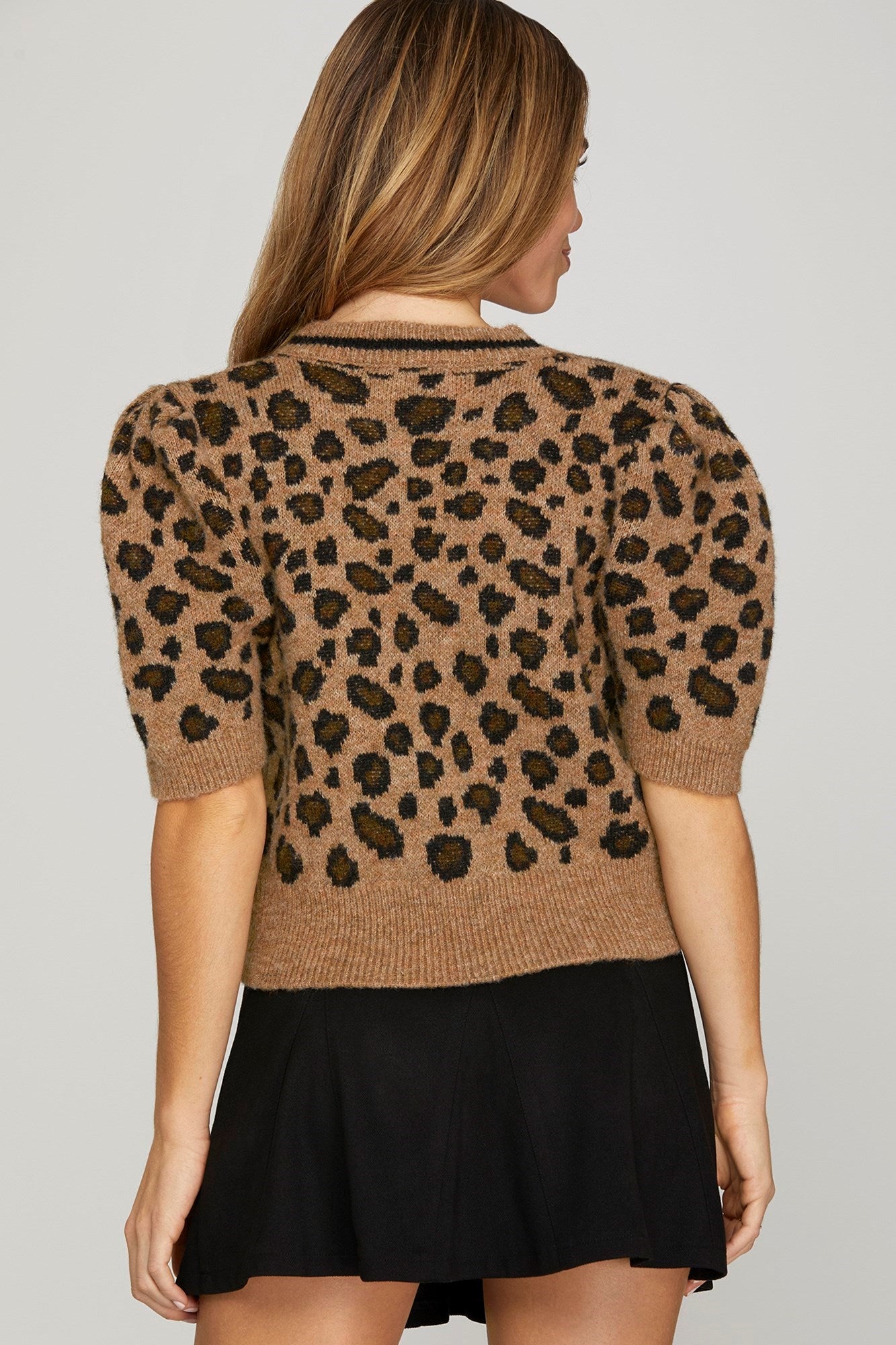 Mocha Leopard Print Cardigan