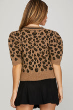 Load image into Gallery viewer, Mocha Leopard Print Cardigan
