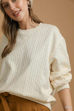 Load image into Gallery viewer, Ecru Cable Knit Pullover
