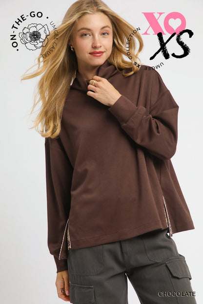 Chocolate Luxeknit Oversized Pullover