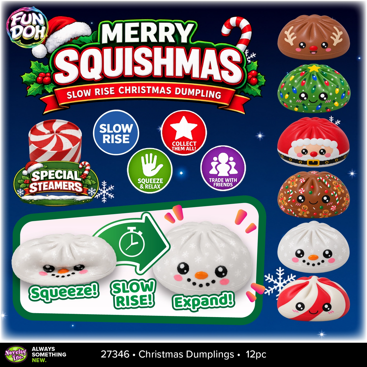 Slow-Rise Christmas Dumplings