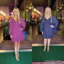 Load image into Gallery viewer, Baby doll Dress w/ bubble sleeves
